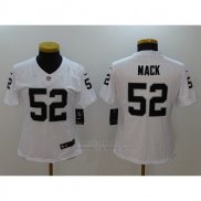 Camiseta NFL Limited Mujer New Orleans Saints 52 Mack Blanco