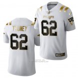 Camiseta NFL Limited New England Patriots Joe Thuney Golden Edition 2020 Blanco