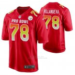 Camiseta NFL Limited Pittsburgh Steelers Alejandro Villanueva 2019 Pro Bowl Rojo