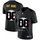 Camiseta NFL Limited Pittsburgh Steelers Personalizada Logo Dual Overlap Negro