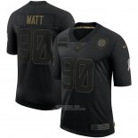 Camiseta NFL Limited Pittsburgh Steelers Watt 2020 Salute To Service Negro