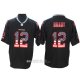 Camiseta NFL Limited Tampa Bay Buccaneers 12 Tom Brady Rush USA Flag Negro