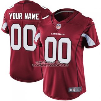 Camiseta NFL Mujer Arizona Cardinals Personalizada Rojo