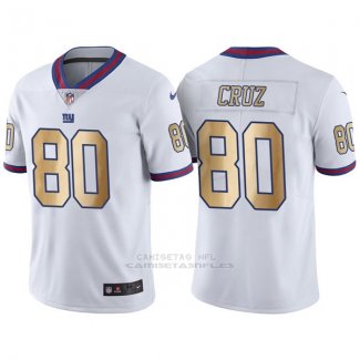 Camiseta New York Giants Cruz Blanco Nike Gold Legend NFL Hombre