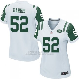 Camiseta New York Jets Harris Blanco Nike Game NFL Mujer