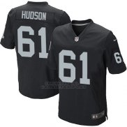 Camiseta Oakland Raiders Hudson Negro Nike Elite NFL Hombre