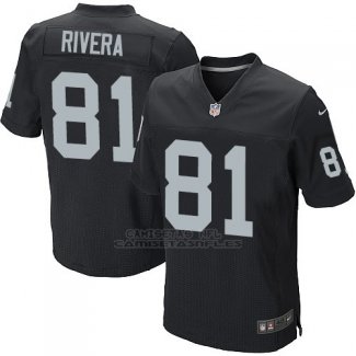 Camiseta Oakland Raiders Rivera Negro Nike Elite NFL Hombre