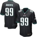 Camiseta Philadelphia Eagles Brown Negro Nike Game NFL Hombre Camiseta Philadelphia Eagles Brown Negro Nike Game NFL Hombre