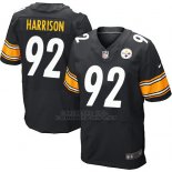 Camiseta Pittsburgh Steelers Harrison Negro Nike Elite NFL Hombre