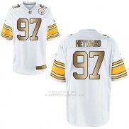 Camiseta Pittsburgh Steelers Heyward Blanco Nike Gold Game NFL Hombre