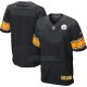 Camiseta Pittsburgh Steelers Negro Nike Gold Elite NFL Hombre