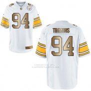 Camiseta Pittsburgh Steelers Timmons Blanco Nike Gold Game NFL Hombre