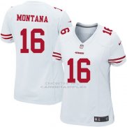 Camiseta San Francisco 49ers Montana Blanco Nike Game NFL Mujer