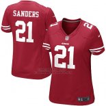 Camiseta San Francisco 49ers Sanders Rojo Nike Game NFL Mujer