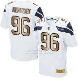 Camiseta Seattle Seahawks Kenndey Blanco Nike Gold Elite NFL Hombre