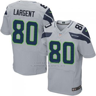 Camiseta Seattle Seahawks Largent Apagado Blanco Nike Elite NFL Hombre