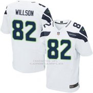 Camiseta Seattle Seahawks Willson Blanco Nike Elite NFL Hombre
