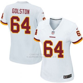 Camiseta Washington Commanders Golston Blanco Nike Game NFL Mujer