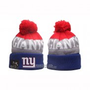 Gorro Beanie New York Giants New Era Sideline Gris Rojo