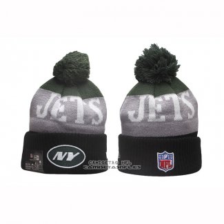 Gorro Beanie New York Jets New Era Gris Negro