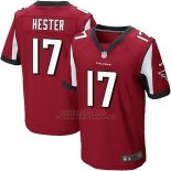 Camiseta Atlanta Falcons Hester Rojo Nike Elite NFL Hombre