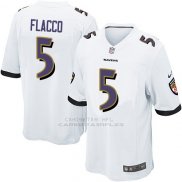 Camiseta Baltimore Ravens Flacco Blanco Nike Game NFL Nino