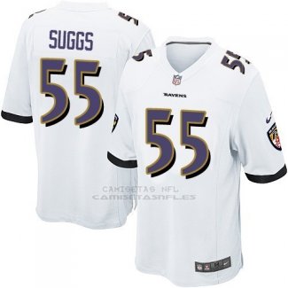 Camiseta Baltimore Ravens Suggs Blanco Nike Game NFL Nino