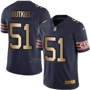 Camiseta Chicago Bears Butkus Profundo Azul Nike Gold Legend NFL Hombre