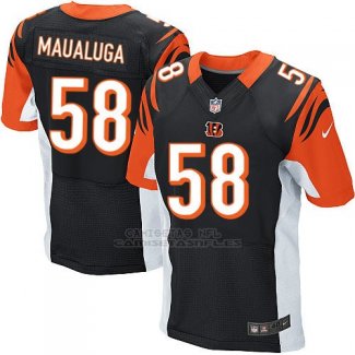Camiseta Cincinnati Bengals Maualuga Negro Nike Elite NFL Hombre