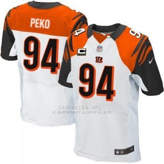 Camiseta Cincinnati Bengals Peko Blanco Nike Elite NFL Hombre