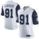 Camiseta Dallas Cowboys Ladouceur Blanco y Profundo Azul Nike Elite NFL Hombre