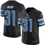 Camiseta Detroit Lions Bush Negro Nike Legend NFL Hombre