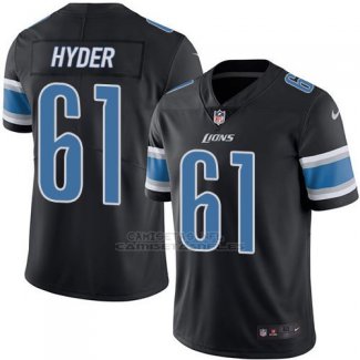 Camiseta Detroit Lions Hyder Negro Nike Legend NFL Hombre