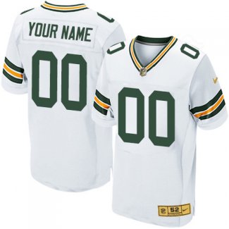 Camiseta Green Bay Packers Blanco Nike Gold Elite NFL Hombre