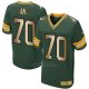 Camiseta Green Bay Packers Lang Verde Nike Gold Elite NFL Hombre