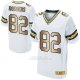 Camiseta Green Bay Packers Rodgers Blanco Nike Gold Elite NFL Hombre