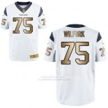 Camiseta Houston Texans Wilfork Blanco Nike Gold Elite NFL Hombre