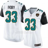 Camiseta Jacksonville Jaguars Ivory Blanco Nike Game NFL Mujer