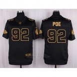 Camiseta Kansas City Chiefs Poe Negro Nike Elite Pro Line Gold NFL Hombre