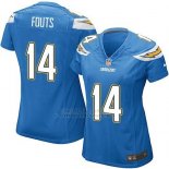 Camiseta Los Angeles Chargers Fouts Azul Nike Game NFL Mujer