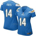Camiseta Los Angeles Chargers Fouts Azul Nike Game NFL Mujer Camiseta Los Angeles Chargers Fouts Azul Nike Game NFL Mujer