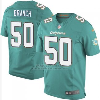 Camiseta Miami Dolphins Branch Verde Nike Elite NFL Hombre