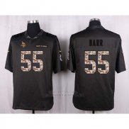 Camiseta Minnesota Vikings Barr Apagado Gris Nike Anthracite Salute To Service NFL Hombre