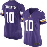 Camiseta Minnesota Vikings Tarkenton Violeta Nike Game NFL Mujer