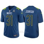 Camiseta NFC Johnson Azul 2017 Pro Bowl NFL Hombre