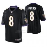 Camiseta NFL Elite Hombre Baltimore Ravens Lamar Jackson Negro