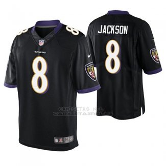 Camiseta NFL Elite Hombre Baltimore Ravens Lamar Jackson Negro
