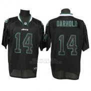 Camiseta NFL Elite Hombre New York Jets 14 Sam Darnold Negro