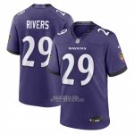 Camiseta NFL Game Baltimore Ravens Chandler Rivers Violeta