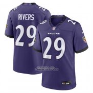 Camiseta NFL Game Baltimore Ravens Chandler Rivers Violeta